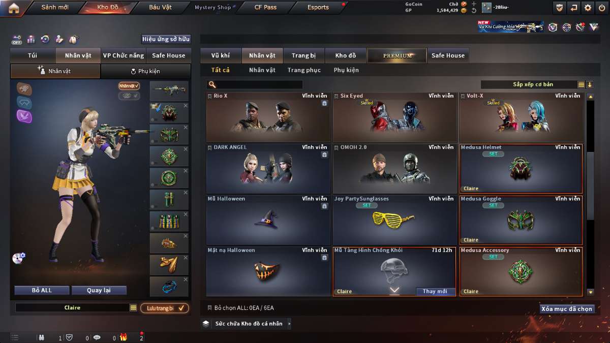 shop acc cf uy tin gia re